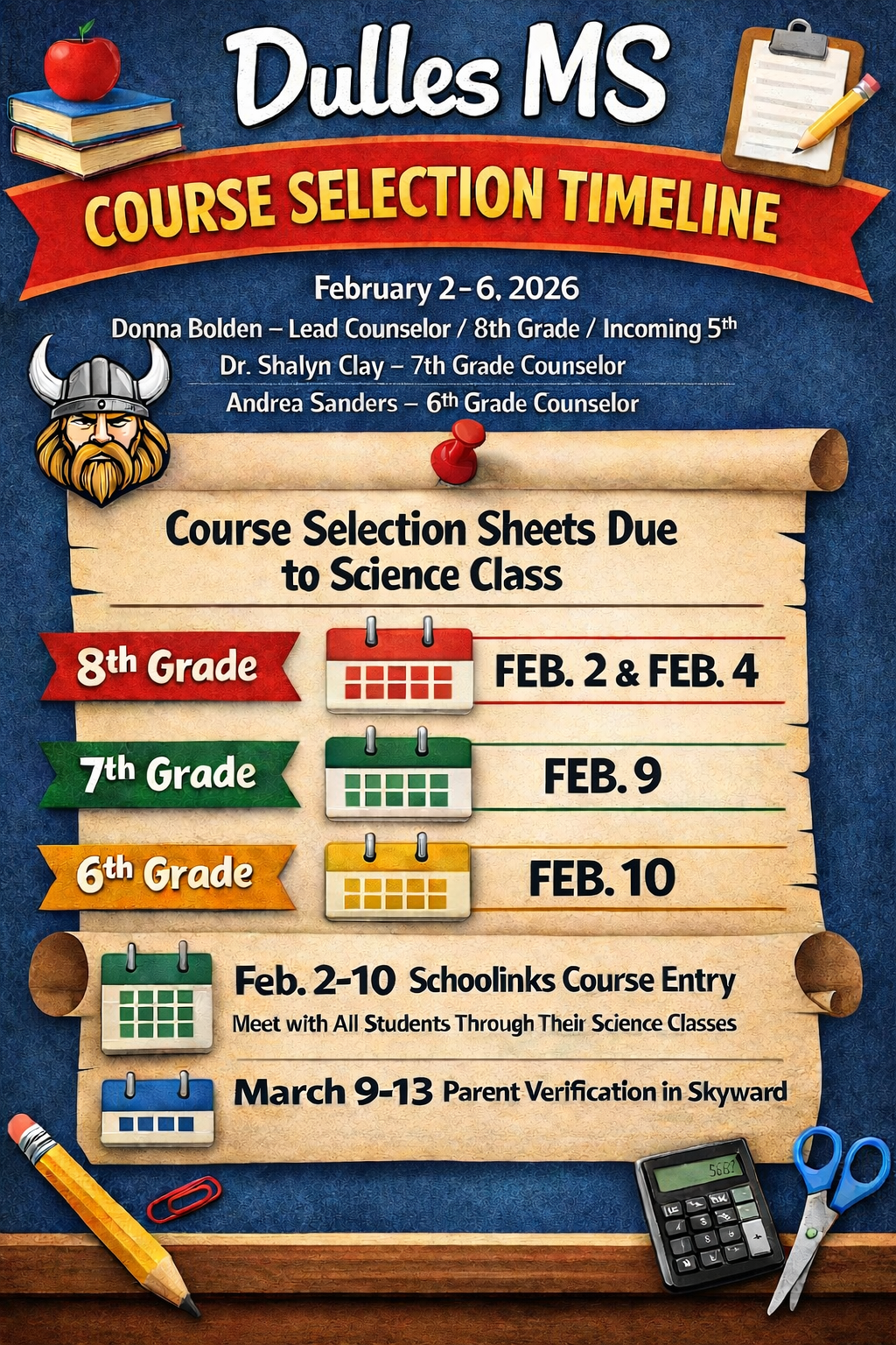 Course Selection Timeline